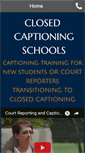 Mobile Screenshot of closedcaptioningschools.com