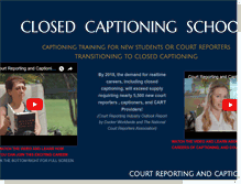Tablet Screenshot of closedcaptioningschools.com